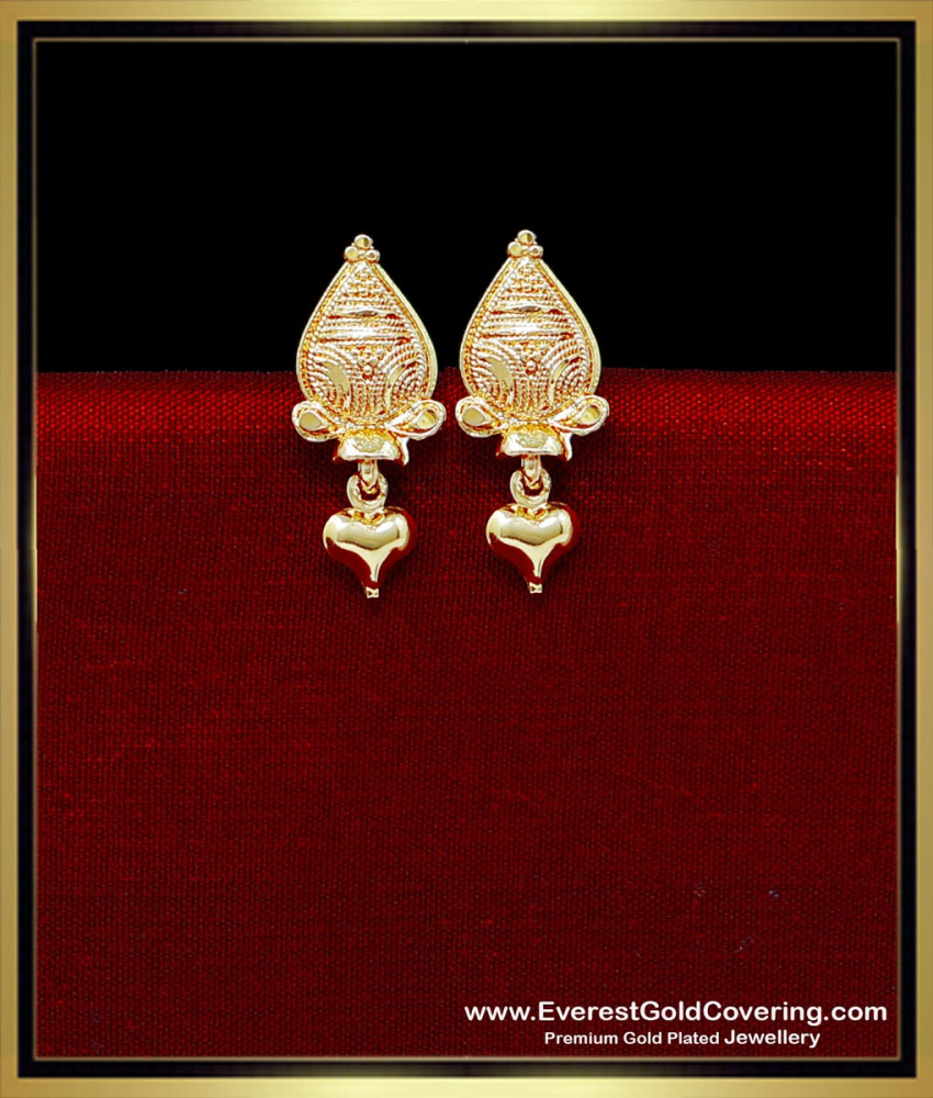 ERG2333 - Simple Daily Use Gold Pattern Earrings Tops for Women