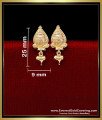 ERG2333 - Simple Daily Use Gold Pattern Earrings Tops for Women