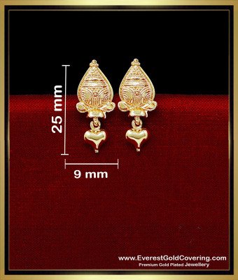 ERG2333 - Simple Daily Use Gold Pattern Earrings Tops for Women