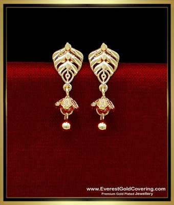ERG2334 - Elegant 1 Gram Gold Earrings Designs for Daily Use