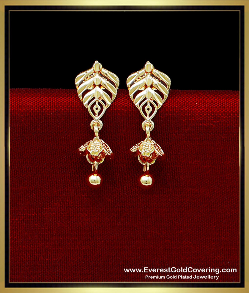 ERG2334 - Elegant 1 Gram Gold Earrings Designs for Daily Use