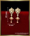 ERG2334 - Elegant 1 Gram Gold Earrings Designs for Daily Use