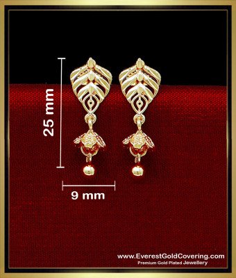 ERG2334 - Elegant 1 Gram Gold Earrings Designs for Daily Use