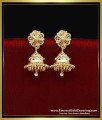 ERG2336 - Gold Design Small Plain Traditional Jhumkas Online