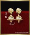 ERG2339 - New Model One Gram Gold Daily Wear Jhumkas for Women