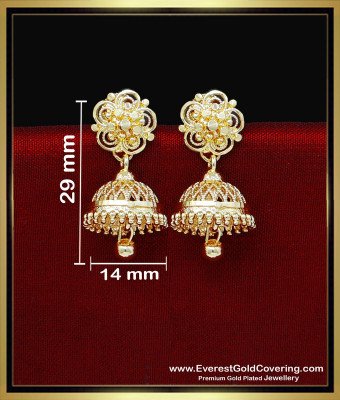 ERG2339 - New Model One Gram Gold Daily Wear Jhumkas for Women