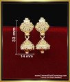 ERG2340 - Latest Square Shape Gold Plated Jhumkas for Women