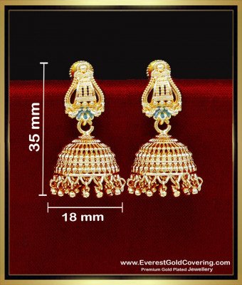 ERG2342 - Beautiful Women Gold Jhumka Design New Model Online