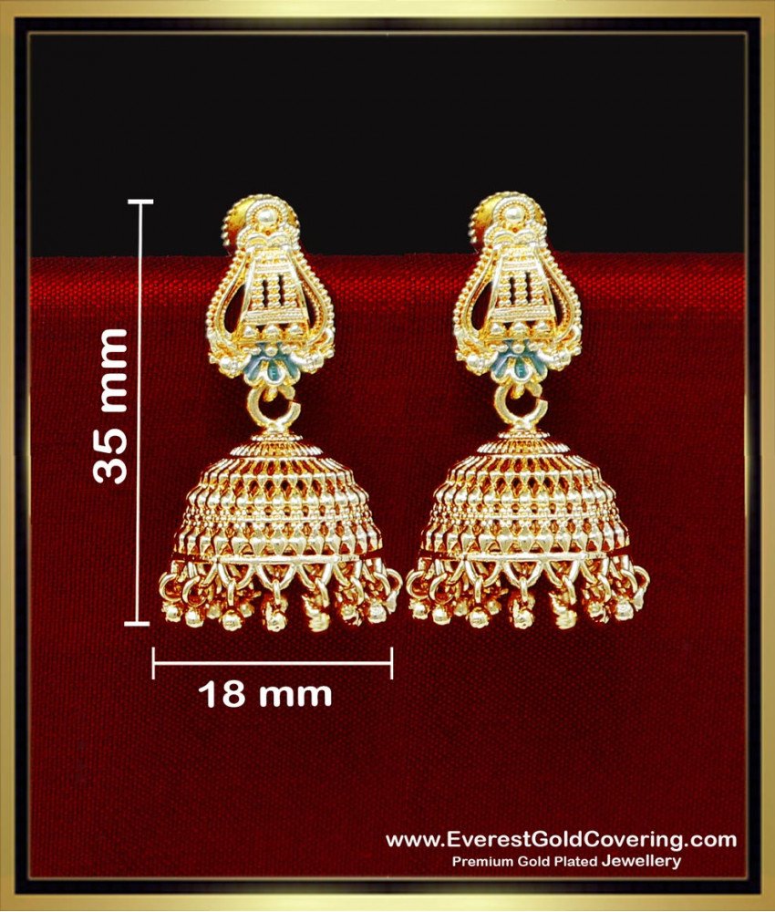 ERG2342 - Beautiful Women Gold Jhumka Design New Model Online