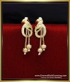 ERG2347 - Latest Peacock Design Gold Forming Daily Wear Earrings