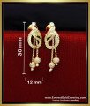 ERG2347 - Latest Peacock Design Gold Forming Daily Wear Earrings