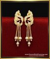 ERG2348 - New Peacock Design Earrings Gold Forming Jewellery