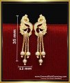 ERG2348 - New Peacock Design Earrings Gold Forming Jewellery
