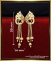 ERG2349 - Elegant Peacock Design Forming Gold Earrings Online