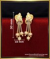 ERG2351 - Leaf Design Daily Use Light Weight 2 Gram Gold Earrings