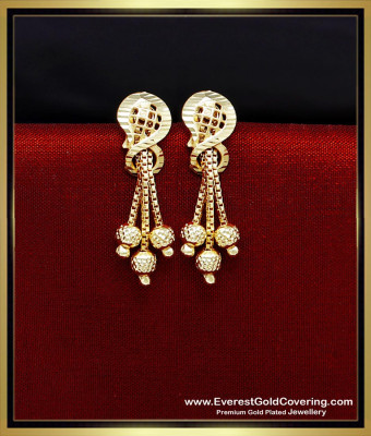 ERG2353 - Beautiful Gold Design Daily Wear Earrings Online