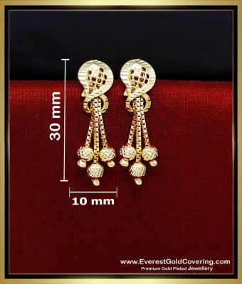 ERG2353 - Beautiful Gold Design Daily Wear Earrings Online