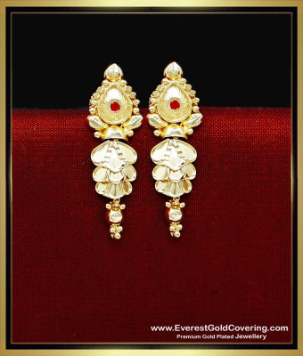 ERG2355 - Traditional Forming Gold Ear Tops Design for Women