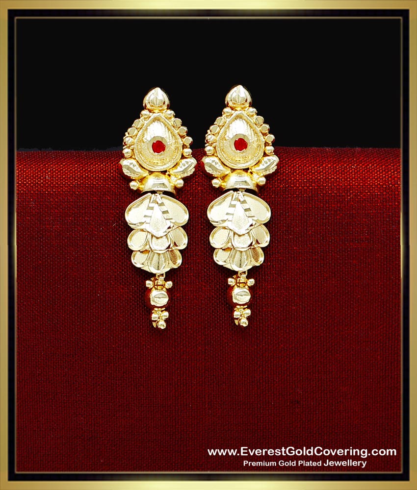 ERG2355 - Traditional Forming Gold Ear Tops Design for Women