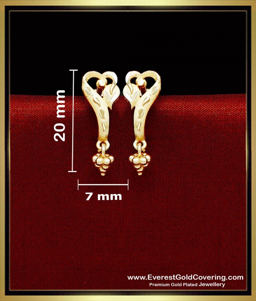 ERG2357 - 2 Gram Gold Plated Daily Use Simple Stud Earrings