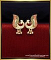 ERG2358 - Peacock Design Gold Forming Daily Wear Stud Earrings