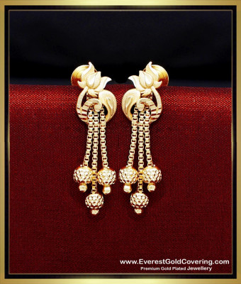 ERG2359 - Unique Light Weight Peacock 2 Gram Gold Kammal Design