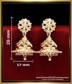 ERG2360 - Traditional Gold Covering Jhumka Earrings for Women