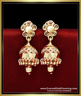 ERG2361 - Traditional South Indian Jhumka Earrings for Women