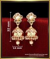 ERG2361 - Traditional South Indian Jhumka Earrings for Women