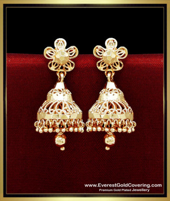 ERG2362 – 1 Gram Gold South Indian Jhumka Earrings for Wedding