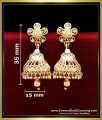 ERG2362 – 1 Gram Gold South Indian Jhumka Earrings for Wedding