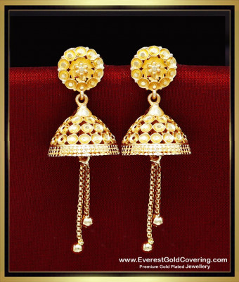 ERG2365 - New Models 2 Gram Gold Forming Jhumka Earrings