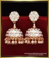 ERG2368 – Buy Impon White Stone South Indian Jhumkas Design