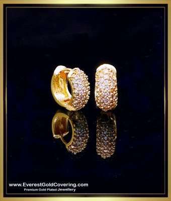 ERG2376 - First Quality 1 Gram Gemstone Bali Earrings for Women