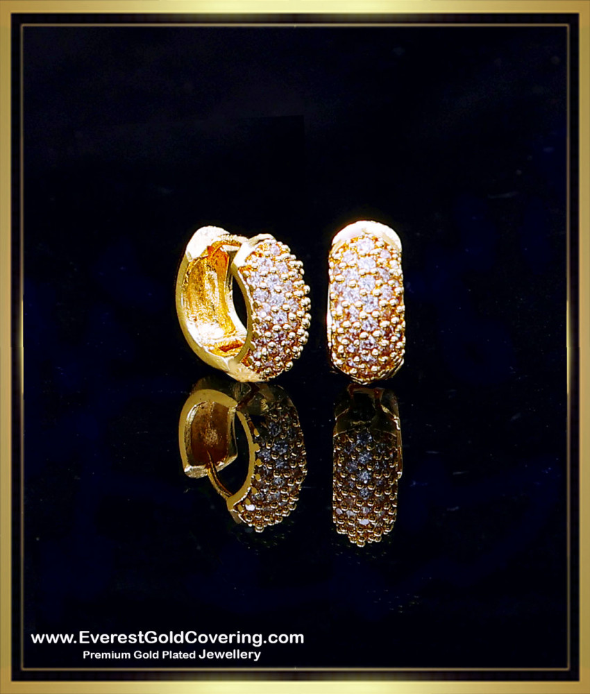 ERG2376 - First Quality 1 Gram Gemstone Bali Earrings for Women