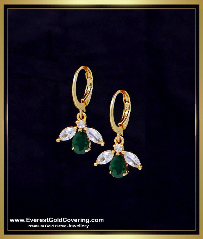 ERG2386 - Stylish Daily Wear Gold Bali Hoop Earrings for Girls