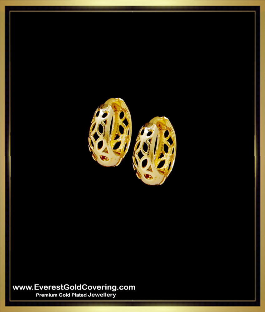 ERG2393 - Stylish Daily Wear New Gold Small Hoop Earrings