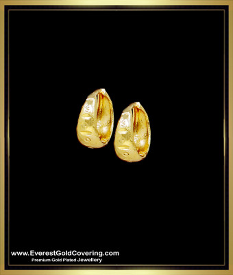 ERG2394 - Cute Light Weight Gold Bali Designs for Daily Use