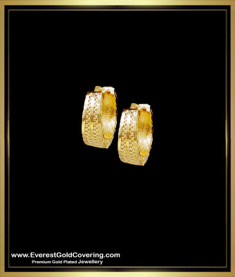 ERG2397 - Best Quality Small Hoop Earrings Yellow Gold for Girls