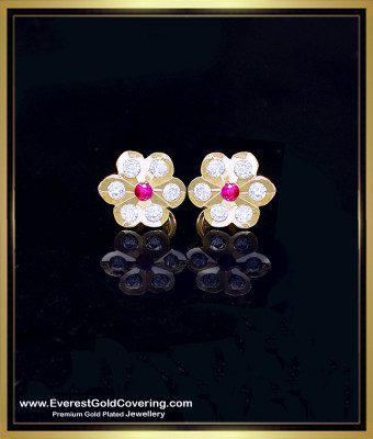 ERG2400 - Impon Seven Stone Best Stud Earrings for Daily Wear