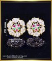 ERG2402 - Traditional Impon Multi Stone Stud Earrings for Women