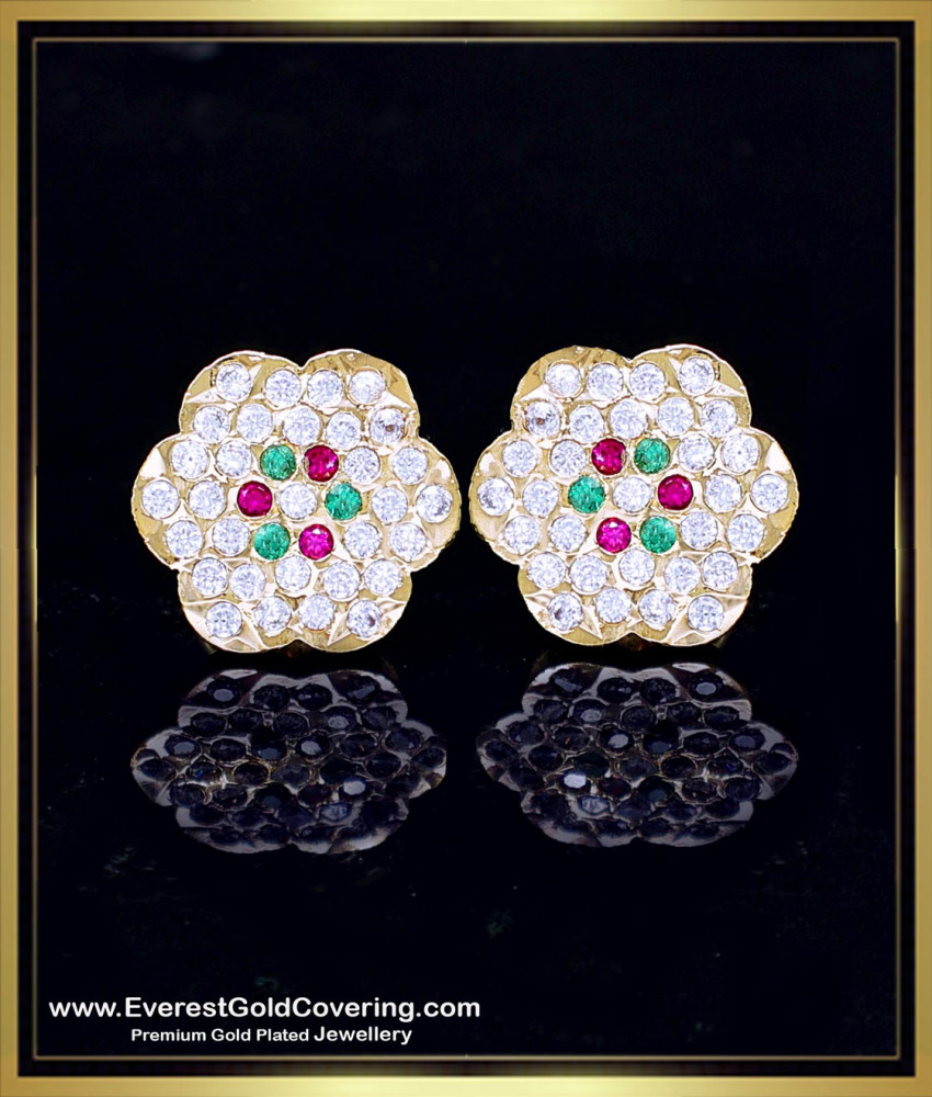 ERG2405 - Gold Model Impon Earrings Designs Online Shopping