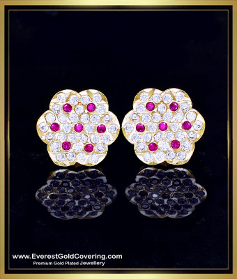 ERG2406 - 1 Gram Gold Plated Daily Wear Impon Earrings Collection