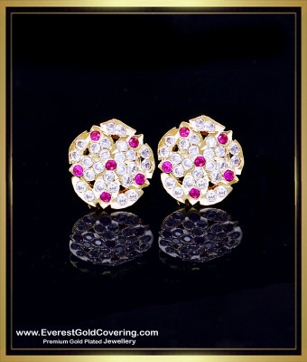 ERG2409 - Impon Kammal Stud Earrings Gold Design Buy Online