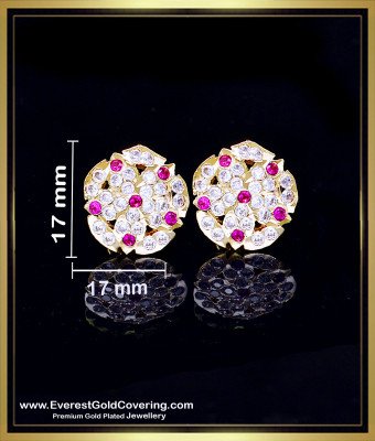 ERG2409 - Impon Kammal Stud Earrings Gold Design Buy Online