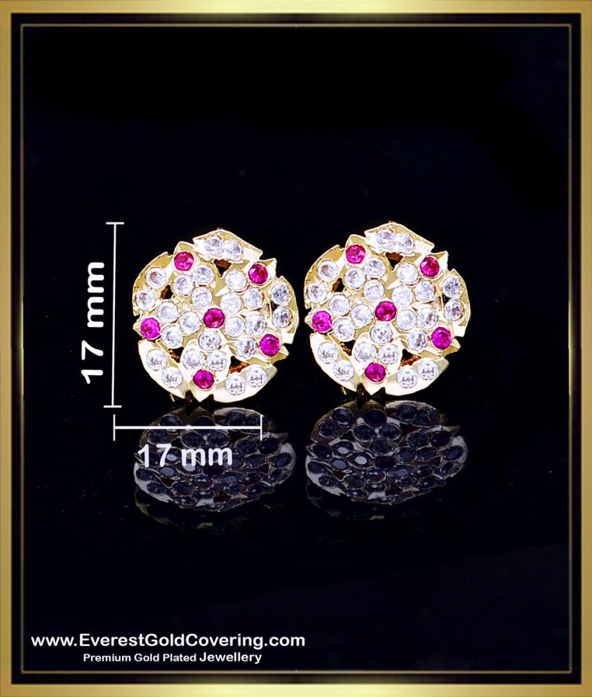 ERG2409 - Impon Kammal Stud Earrings Gold Design Buy Online