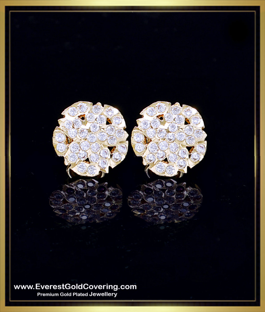 ERG2410 - Latest Impon White Stone Earrings Set for Women