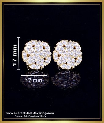ERG2410 - Latest Impon White Stone Earrings Set for Women