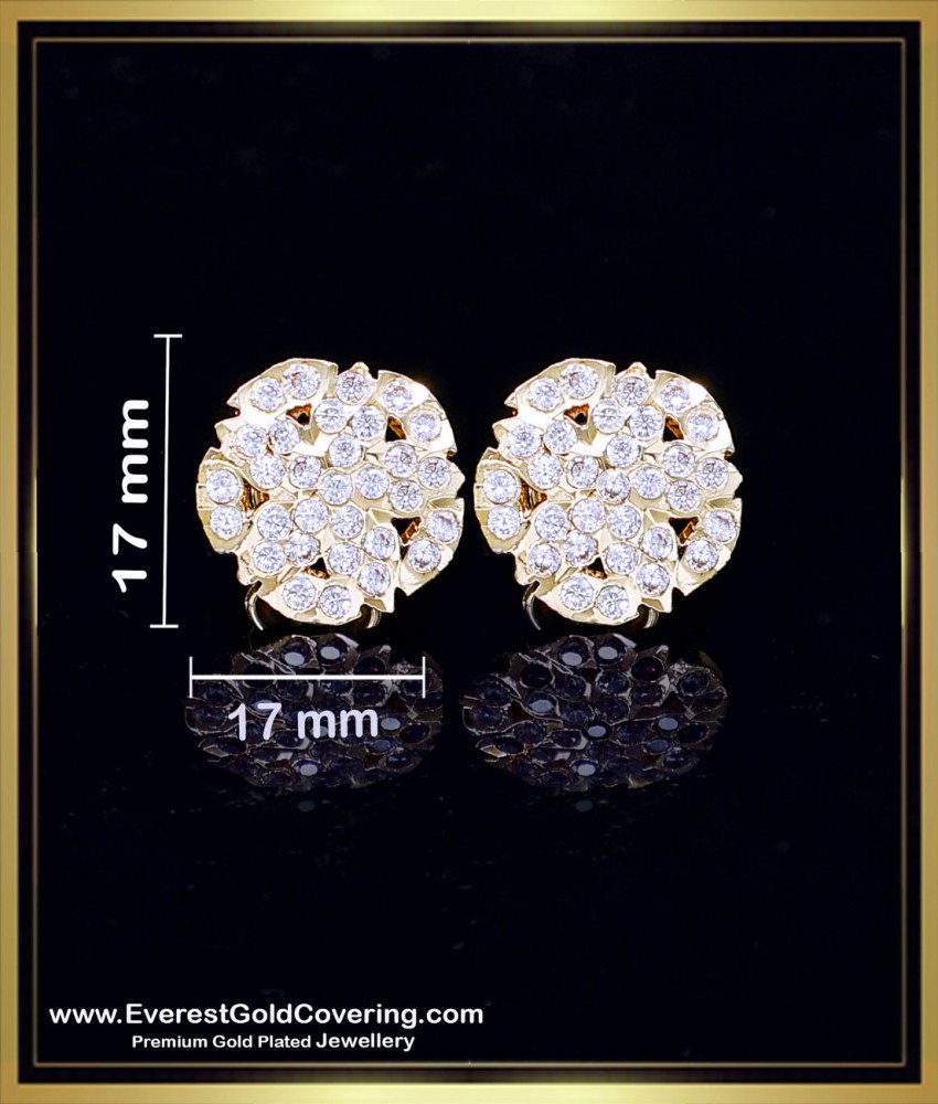 ERG2410 - Latest Impon White Stone Earrings Set for Women