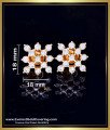 ERG2420 - Elegant American Diamond Party Wear Impon Studs Earrings
